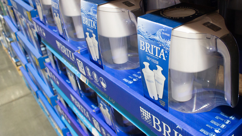 Brita filter pitchers on display at store