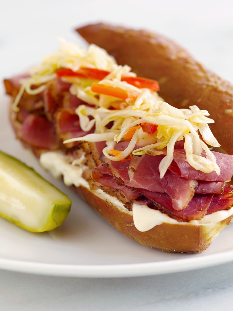 Once you make the pastrami, how you construct the sandwich is up to you