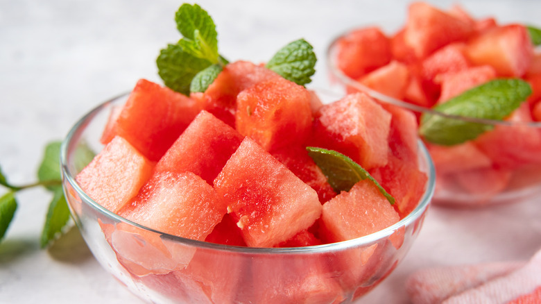 watermelon cubes