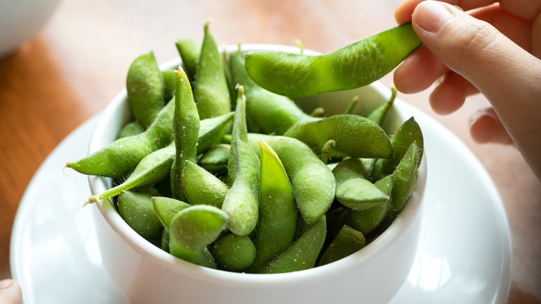 bowl of edamame