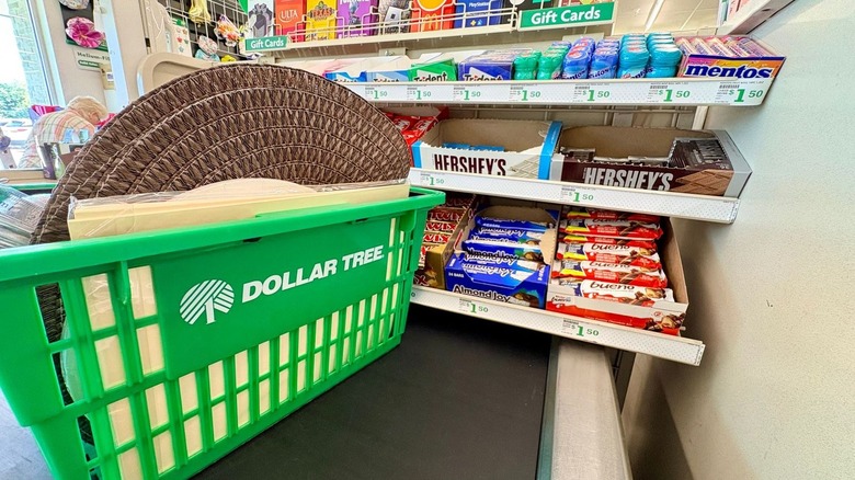 An interior of Dollar Tree.