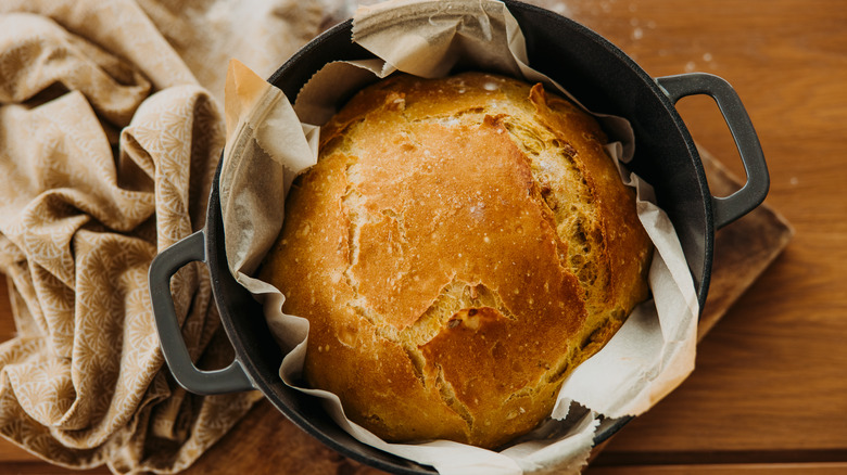 Bread in a Dutch oven
