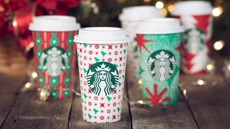 Starbucks holiday cups