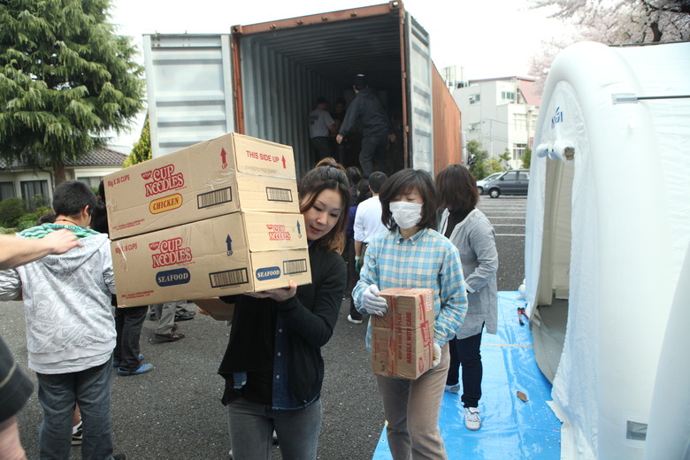 Convoy of Hope delivers food aid to tsunami victims