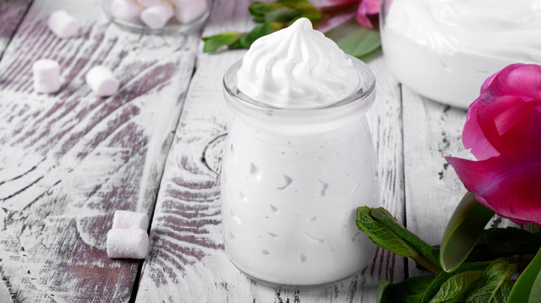 Jar of marshmallow spread