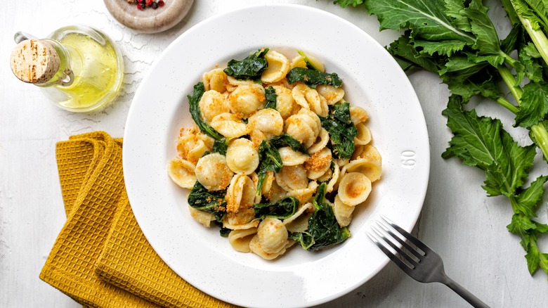 orecchiette pasta with homemade breadcrumbs