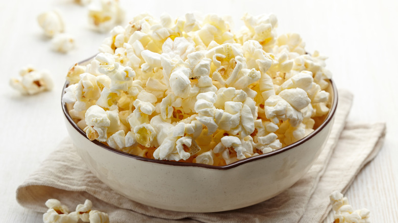 Popcorn in a bowl