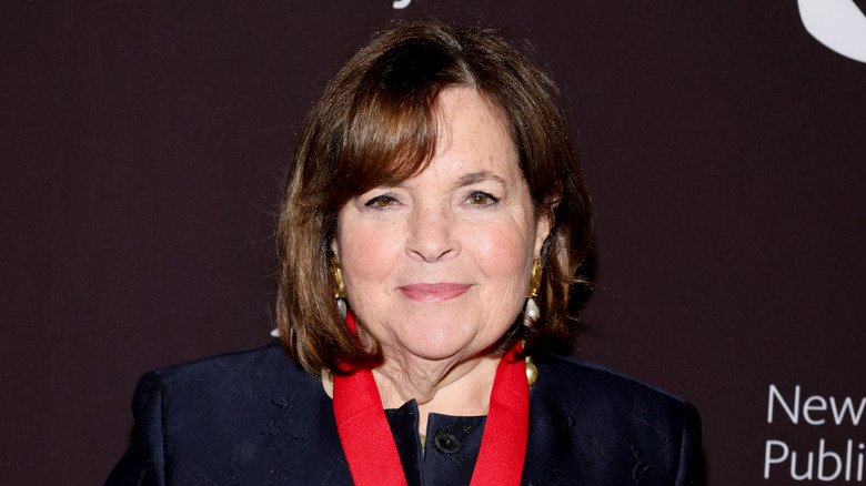 Ina Garten smiling at a New York Public Library red carpet event