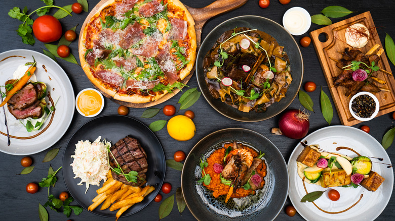 variety of meals