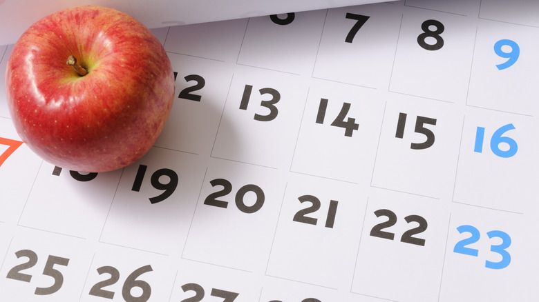 food calendar