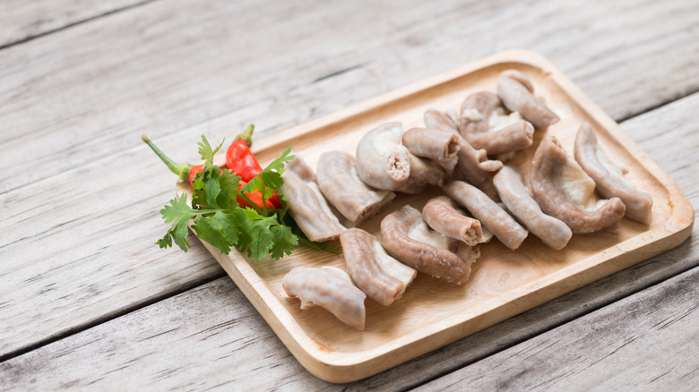 Plate of chitterlings