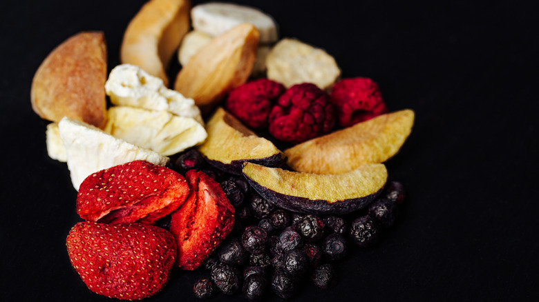 Assorted freeze dried fruits