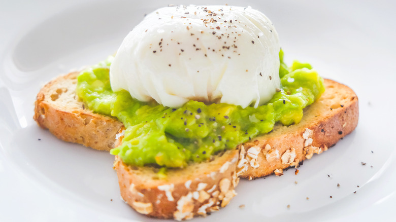 poached egg on avocado toast