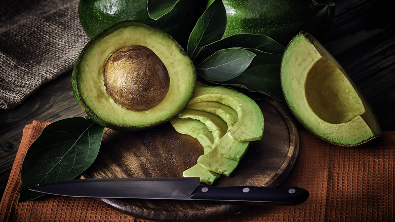 Slices of avocado