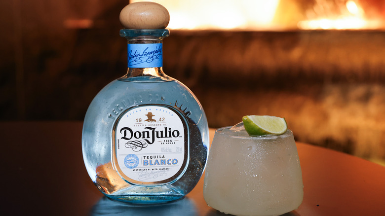 Don Julio tequila blanco and margarita