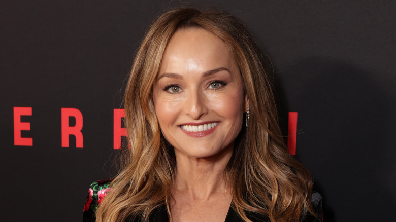 Giada De Laurentiis smiling at Ferrari red carpet event