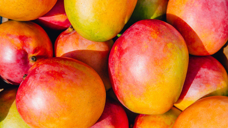 mangoes piled on top of each other