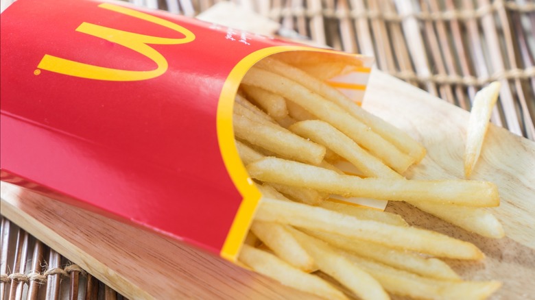 McDonald's fries in container