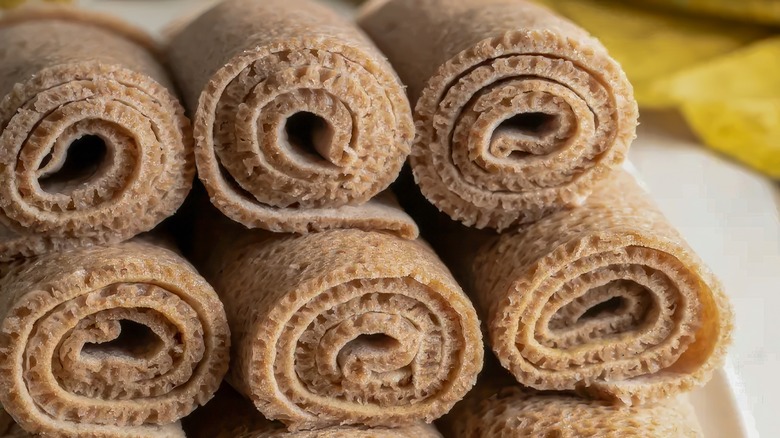 Rolls of injera