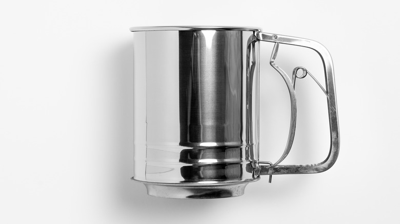 Clean and shiny flour sifter