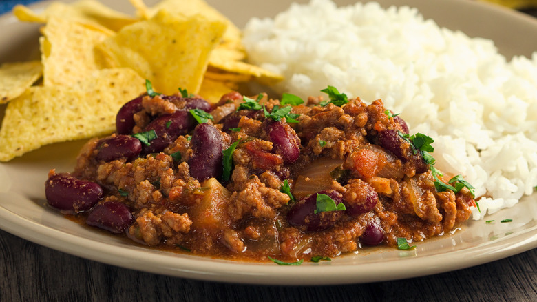 beef and bean taco filling