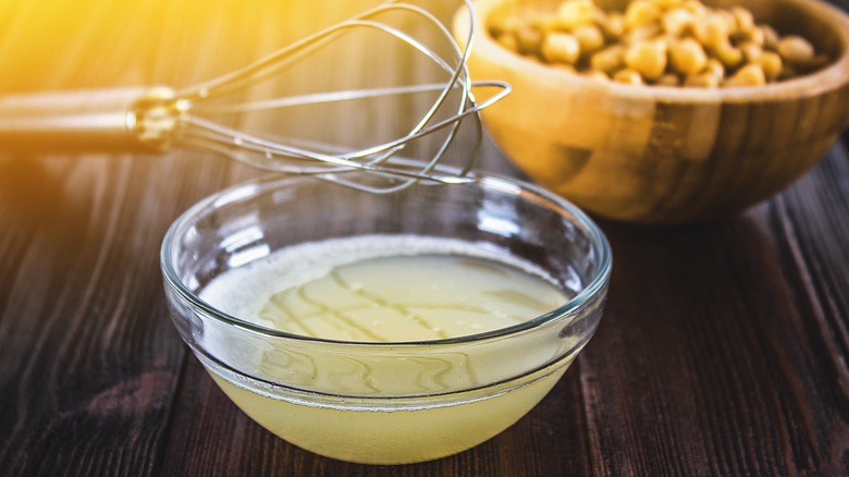 aquafaba in bowl