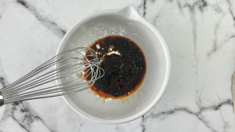 soy sauce with cornstarch 