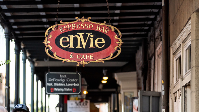 Envie Espresso Bar and Cafe sign in New Orleans, LA