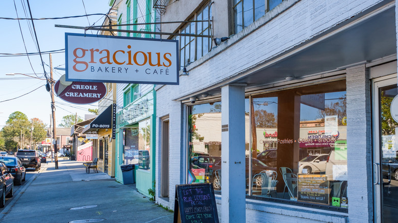Gracious Bakery and Cafe's sign in New Orleans, LA