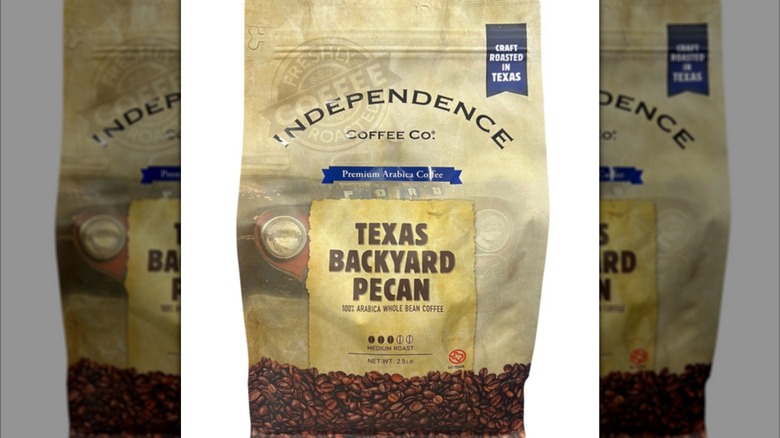 Bag of Independence Coffee Co. Texas Backyard Pecan coffee