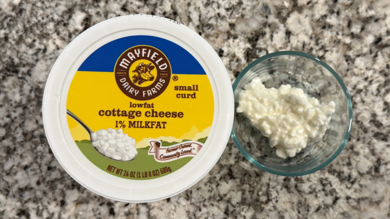Mayfield cottage cheese container and bowl