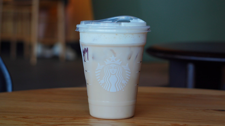Starbucks' Iced Banana Bread Chai.