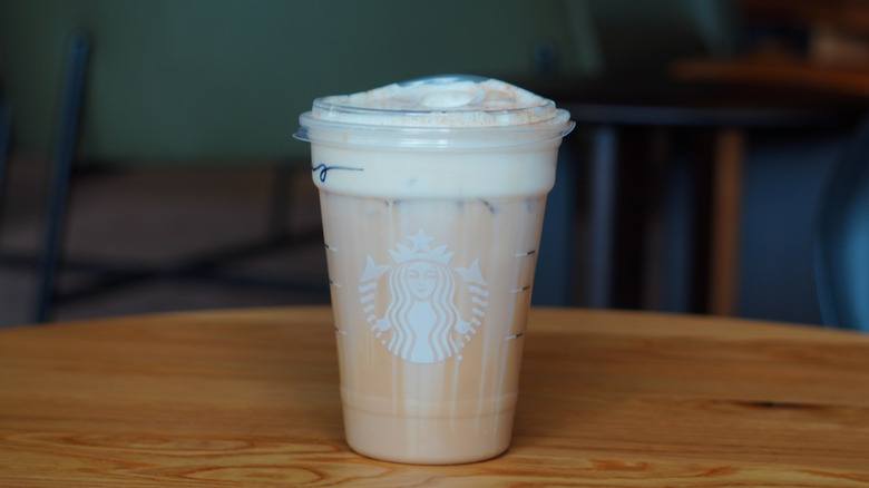 Starbucks' Iced Banana Bread Latte.
