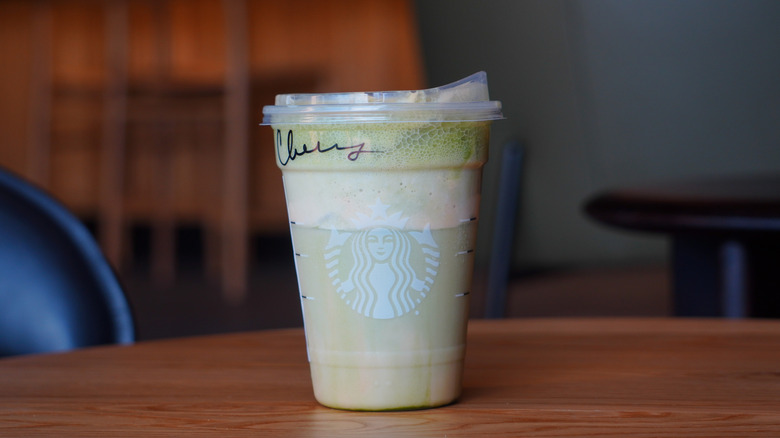 Starbucks' Iced Pumpkin Cream Matcha.