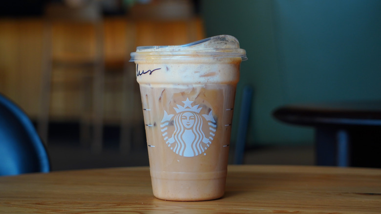 Starbucks' Iced Pumpkin Cream Shaken Espresso.