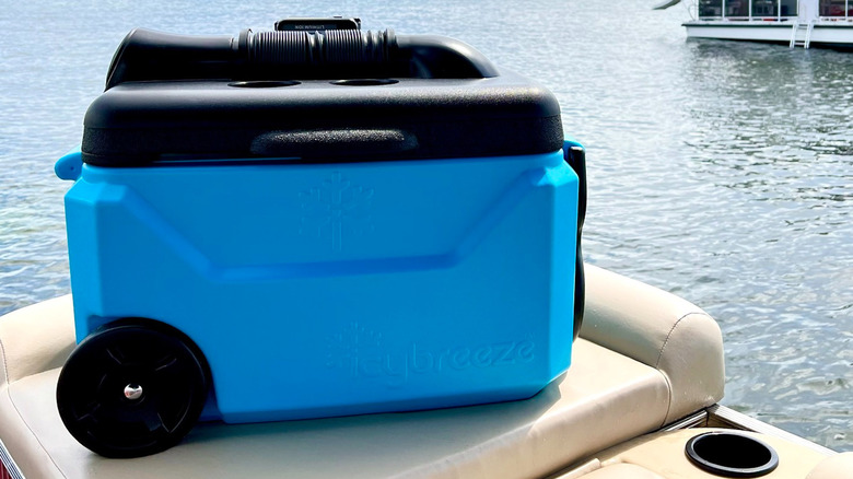 IcyBreeze cooler on a lake