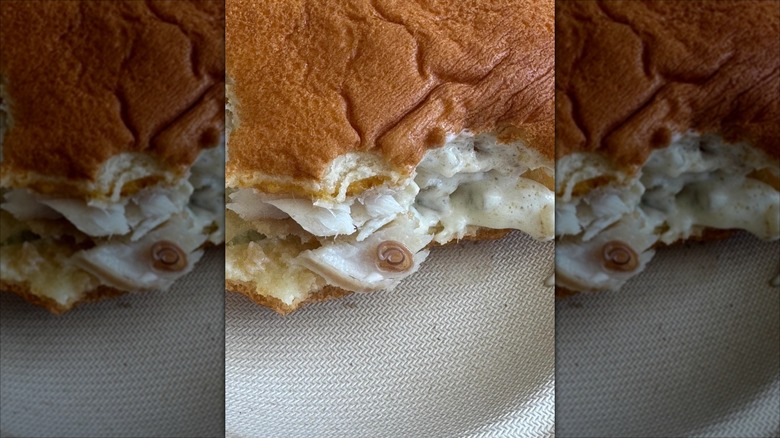 A nematode found in a customer's Filet-O-Fish.