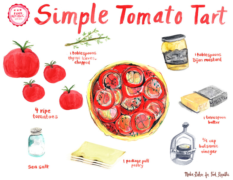 Illustrated Guide: Simple Tomato Tart
