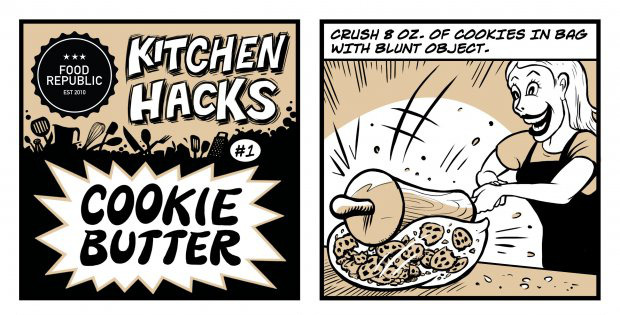 Illustrated Kitchen Hacks: How To Make Cookie Butter