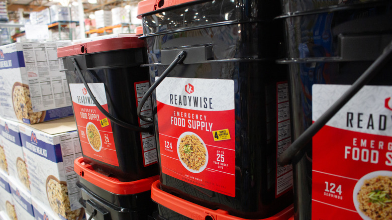 Readywise emergency food supply buckets