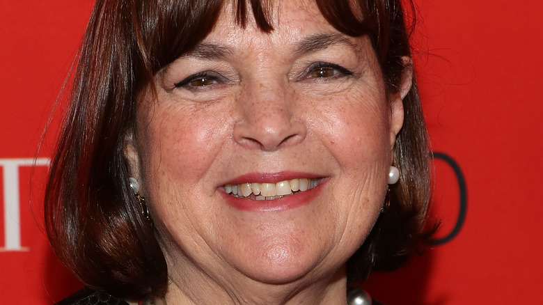 Ina Garten smiling on red carpet