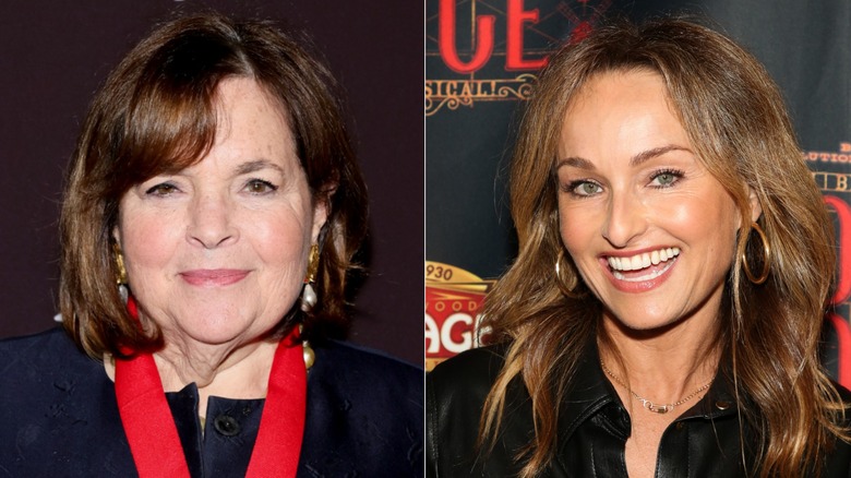 Ina Garten and Giada De Laurentiis smiling