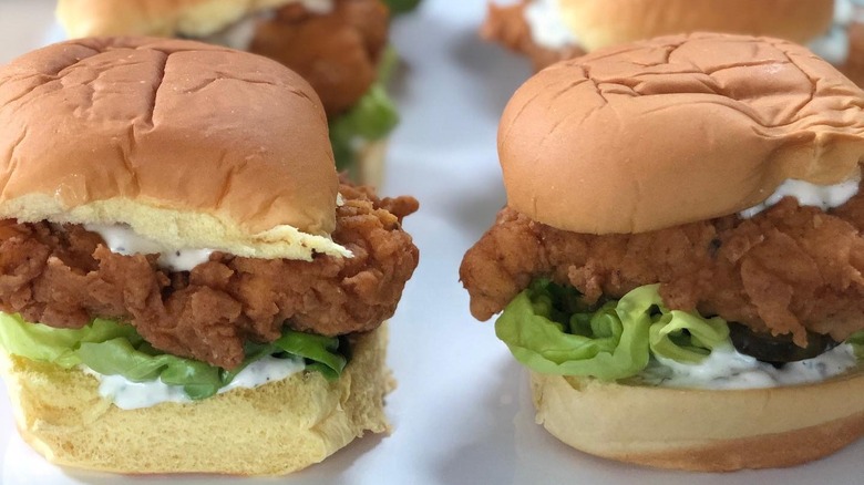 Ina Garten's Fried Chicken Sandwiches