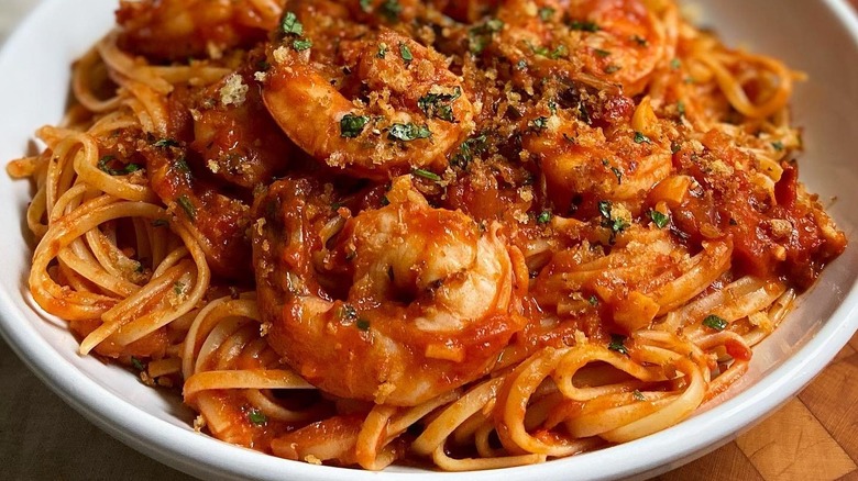 Ina Garten's Shrimp and Linguine Fra Diavolo
