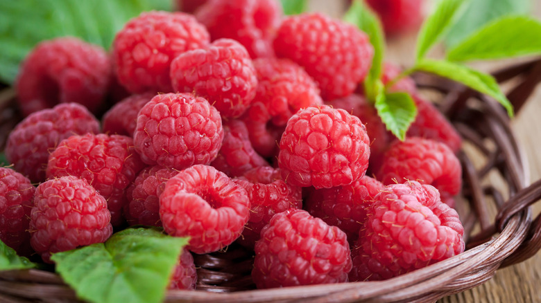 fresh raspberries