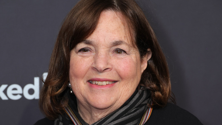 Ina Garten smiling on red carpet