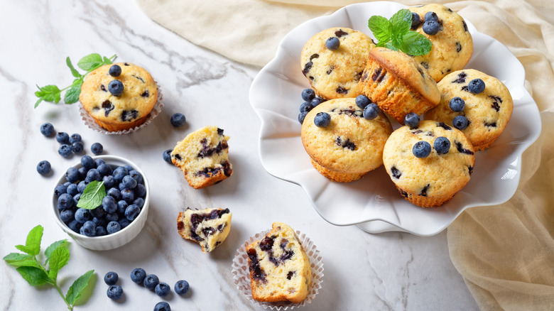 Blueberry muffins