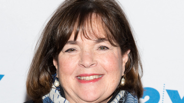 Ina Garten smiling on red carpet