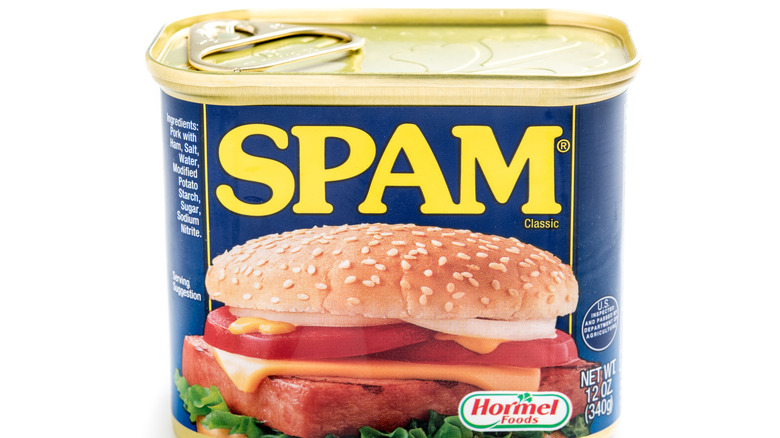 A can of unopened Spam