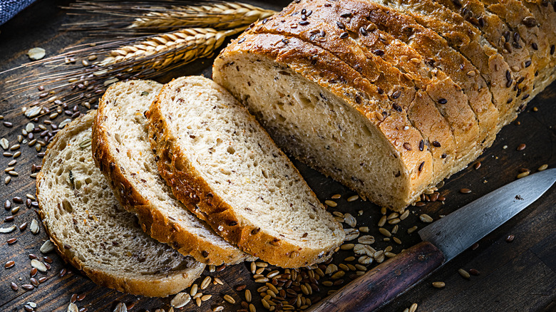 sliced wholegrain bread